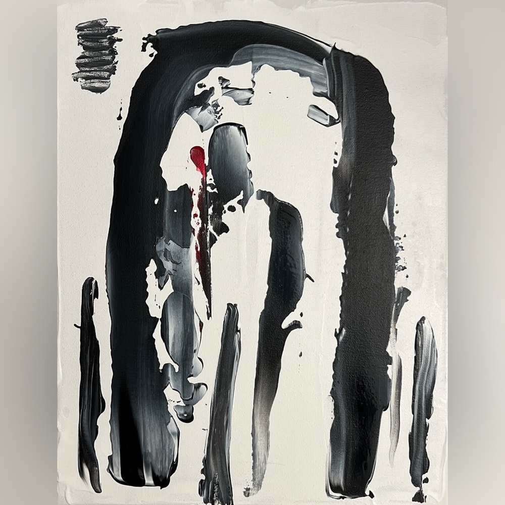 Handcrafted Abstract Art Called “Among Us”